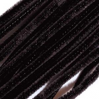 Pfeifenputzer (Biegeplüsch) schwarz